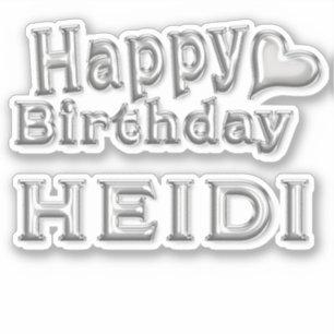 Heidi Happy Birthday Autocollant Sticker