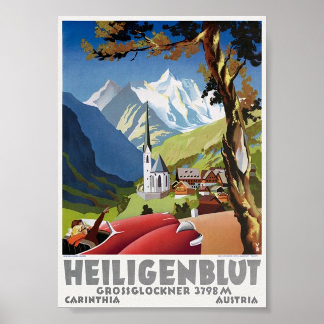 Heiligenblut Autriche Affiche Vintage (Devant)