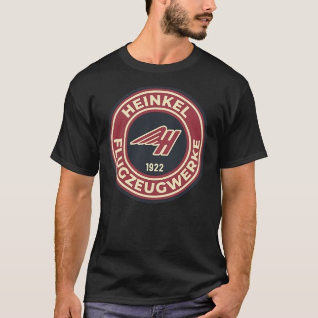 Heinkel Flugzeugwerke - Logo Rond T-Shirt Classiqu (Devant)