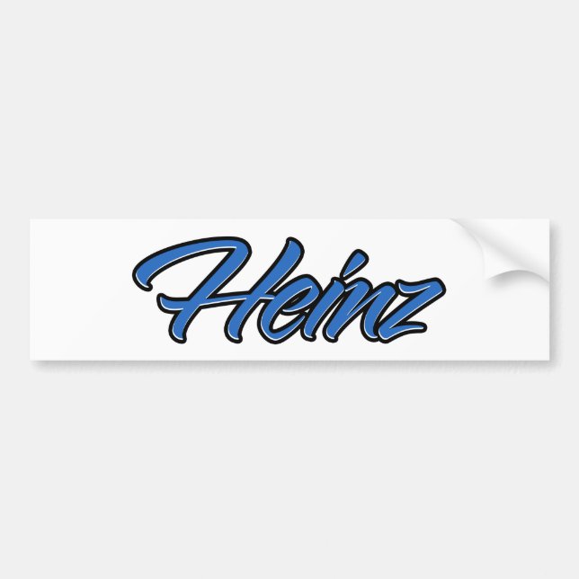 Heinz Nom bleu Aufkleber Autoaufkleber Sticker (Devant)