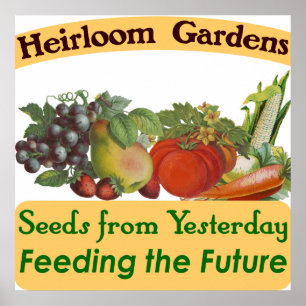Heirloom Gardens Seed Saver Dire Poster