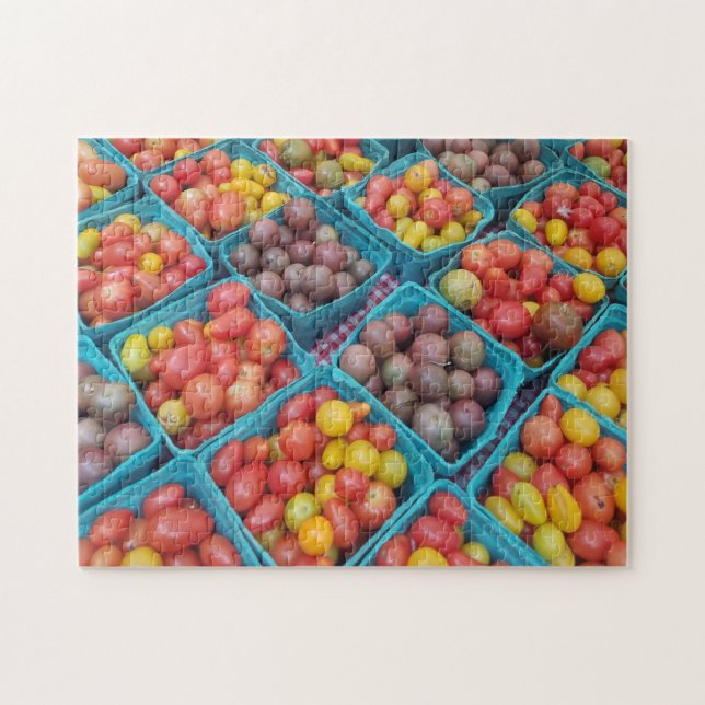 Heirloom Tomato Variétés Agricoles Puzzle de march (Horizontal)