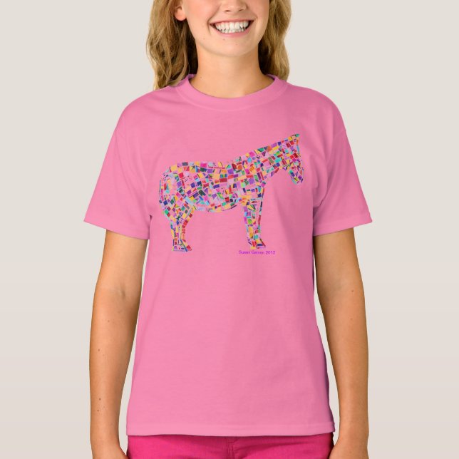 Helena Papier Mosaic Cheval T-shirt (Devant)
