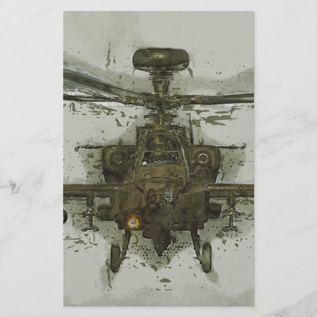 Hélicoptère d'attaque Apache (Devant)