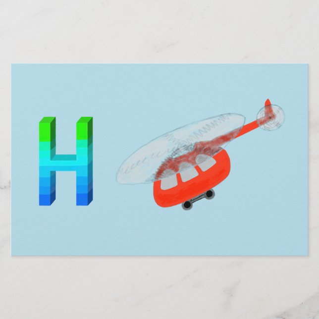 Hélicoptère en papier (Devant)