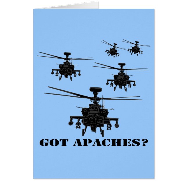 Hélicoptère impressionnant d'Apache (Devant)
