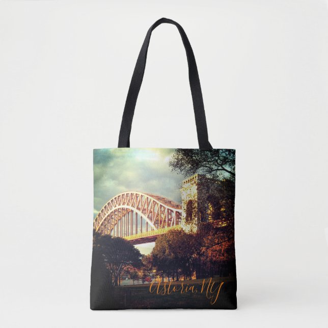 Hell Gate Bridge En Automne, Astoria, NY Sac fourr (Devant)