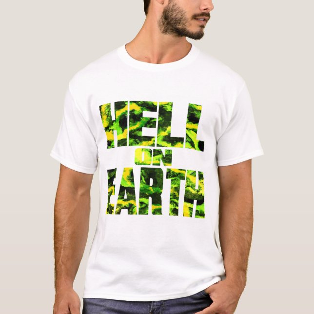 Hell on Earth T ( Toxic green ) Men's T-Shirt (Devant)