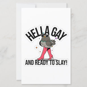 Hella Gay et prête à jouer Drôle LGBTQ