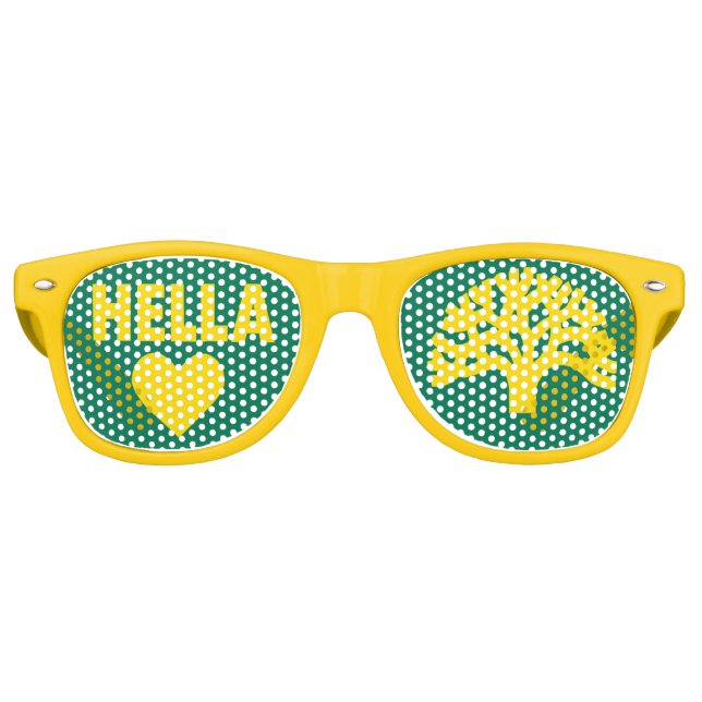 Hella Heart Oakland Oak Tree Party Lunettes (Devant)