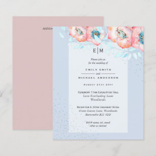 Hellebore Blue Dusty Rose mariage BUDGET de récept