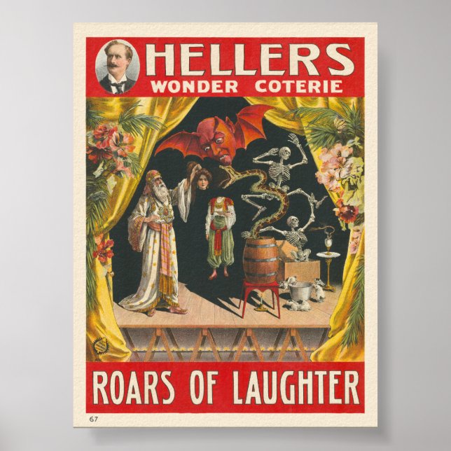Hellers Wonder Coterie Poster vintage (Devant)