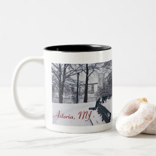 Hellgate Bridge, Astoria, NY Coffee Mug à deux ton