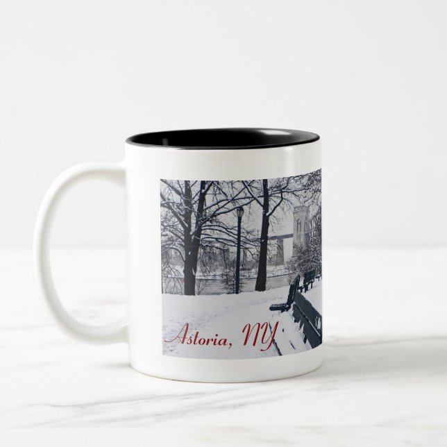 Hellgate Bridge, Astoria, NY Coffee Mug à deux ton (Gauche)