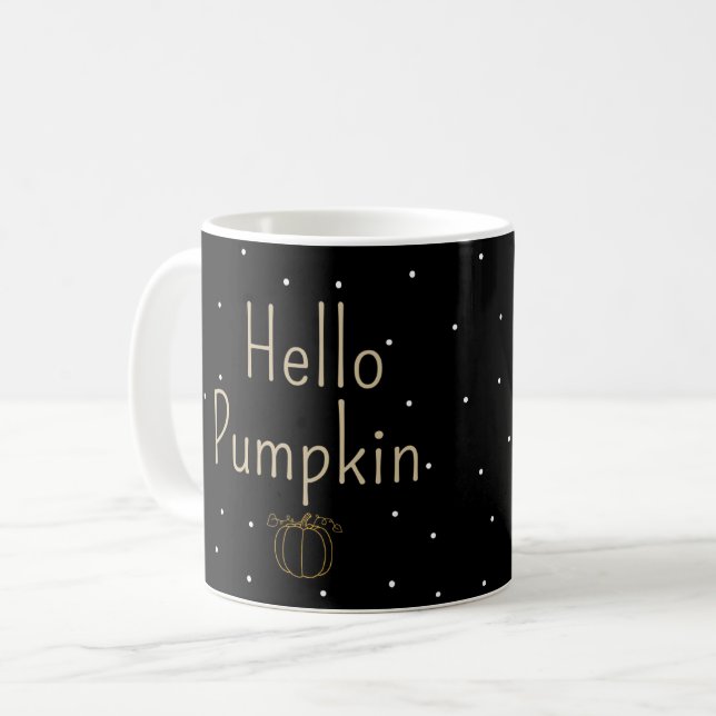 Hello Autumn Maple Leaf Coffee Mug for Cozy Fall  (Devant gauche)