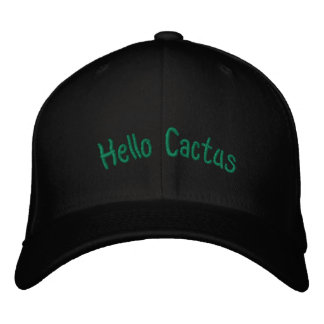 Hello Cactus Funny Casquette brodé
