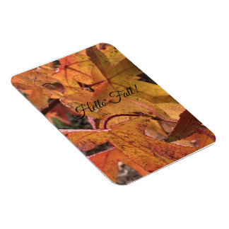 "Hello Fall!" Refrigerator Magnet