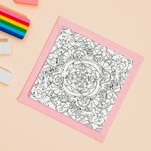 Hello Spring : Belle page de coloriage pour adulte