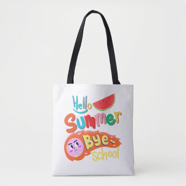 Hello Summer Bye School Tote Bag Art (Devant)