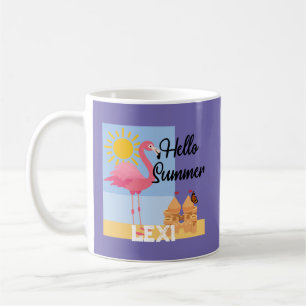 Hello Summer Rose Flamant rose Design - Mug classi