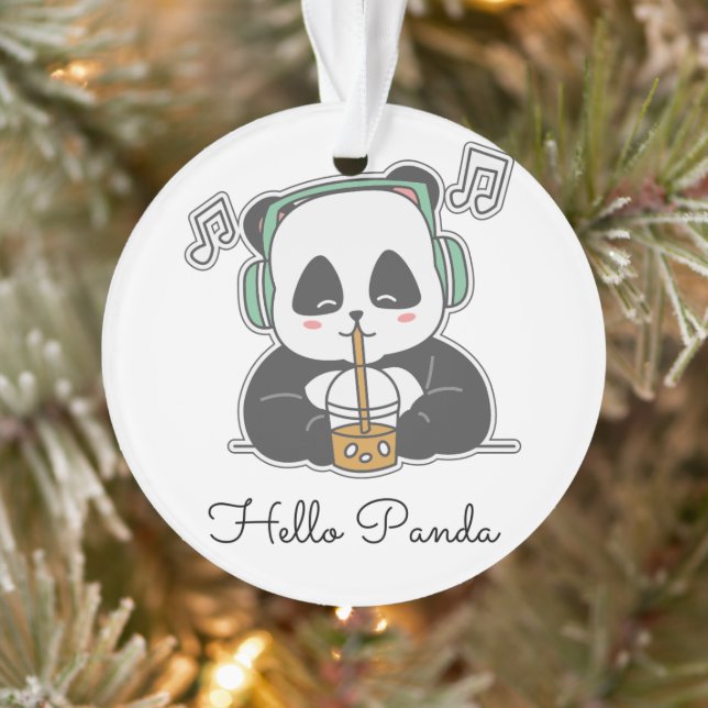 #HelloPandaAcryliqueOrnament (Arbre)