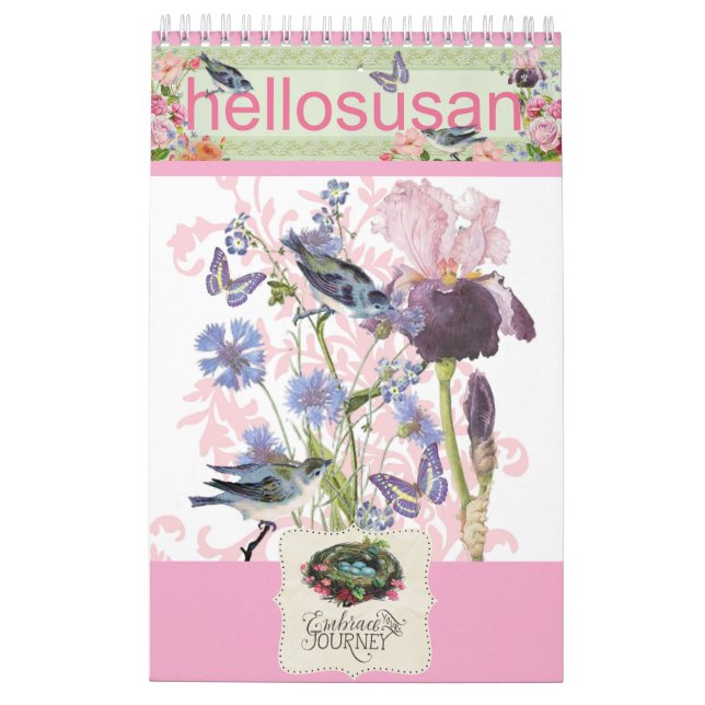 hellosusan Designs Calendrier 12 mois 2026 (Dos)