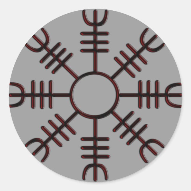 Helm of Awe Red Glow Sticker (Devant)