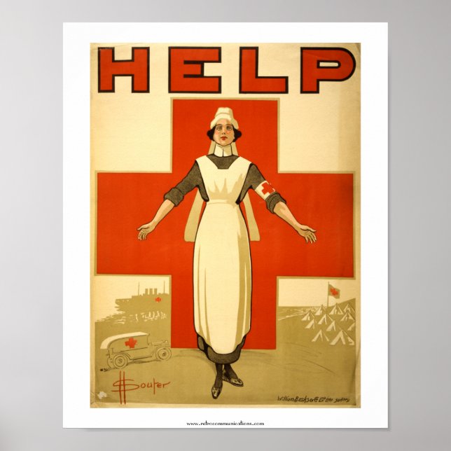 HELP, Australian Red Cross Poster (Devant)