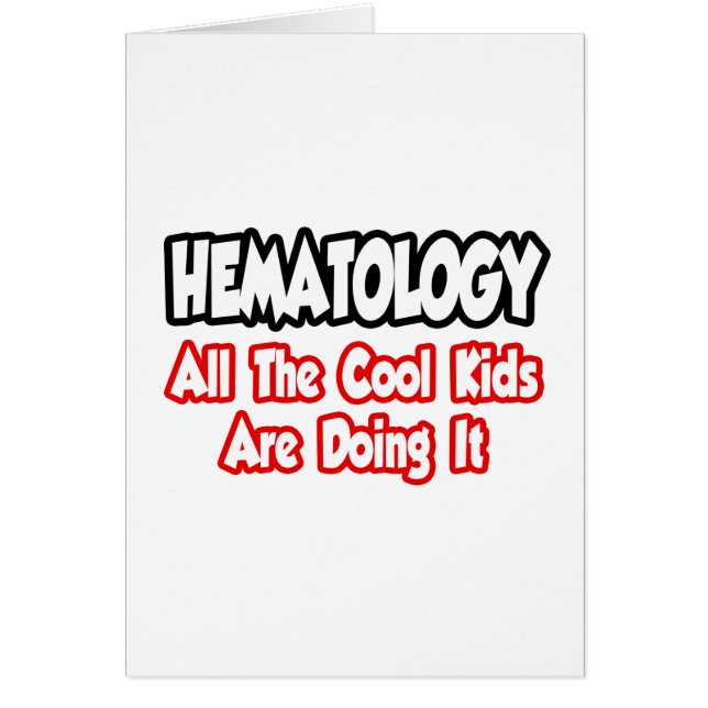 Hématologie...Tous Les Enfants Cool (Devant)
