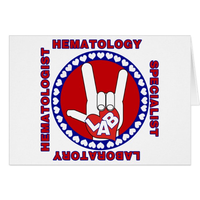 HÉMATOLOGUE HÉMATOLOGIE LAB SPÉCIALISTE LOGO CARRÉ (Devant horizontal)