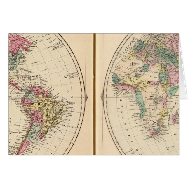 Hémisphère occidental et hémisphère oriental (Devant horizontal)
