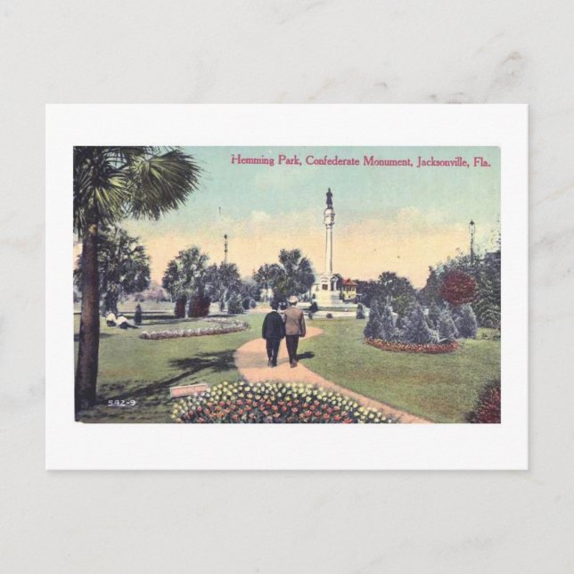 Hemming Park Jacksonville Fl Carte Postale Ancienn (Devant)