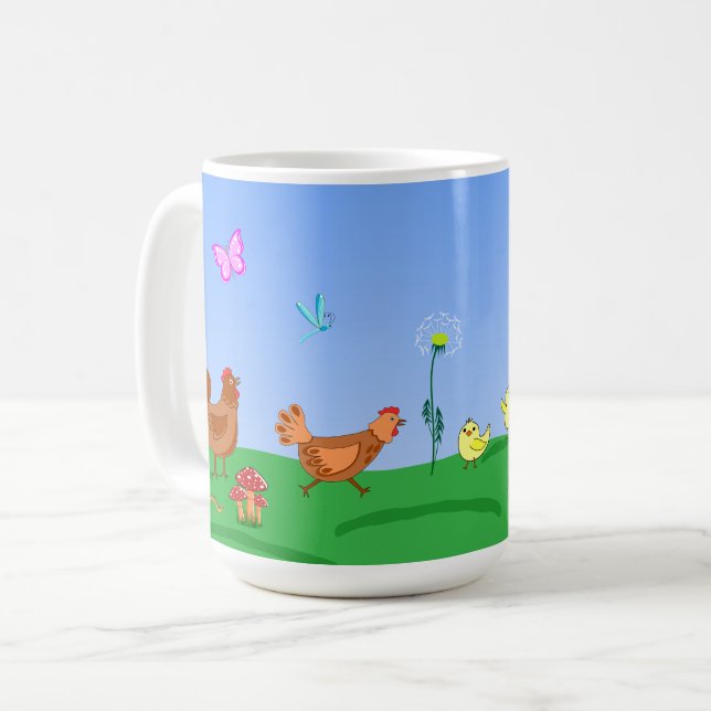 Hen and chicks Mug (Devant gauche)