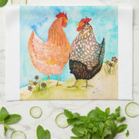Hen Friends Kitchen Tea Serviette