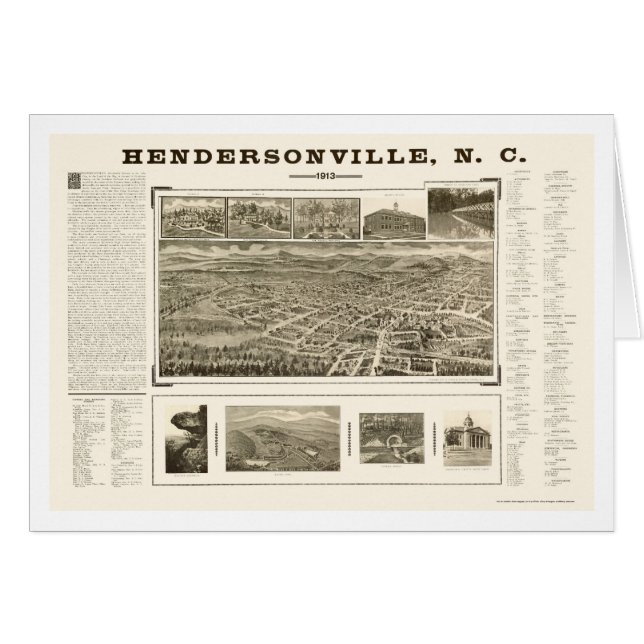 Hendersonville, carte panoramique d'OR - 1913 (Devant horizontal)