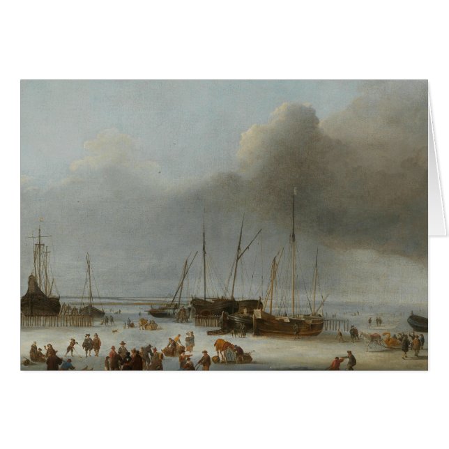 Hendrick Dubbels - Patinage sur le quai de l'Est (Devant horizontal)