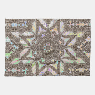 Henna Phownix Fractal Mandala Art Serviette de cui