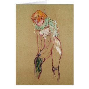 Henri de Toulouse-Lautrec   Femme qui tire sur ell
