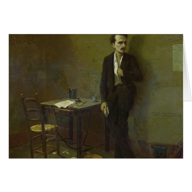 Henri Rochefort dans la prison de Mazas, 1871 (Devant horizontal)