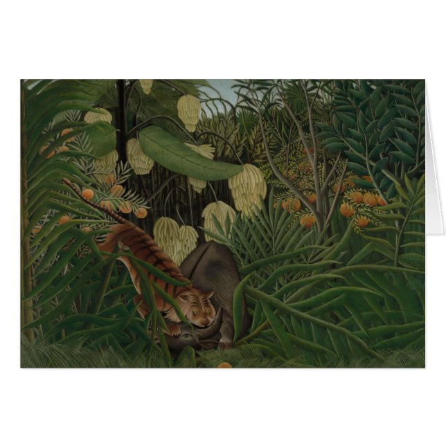 Henri Rousseau - Combat entre un tigre (Devant horizontal)