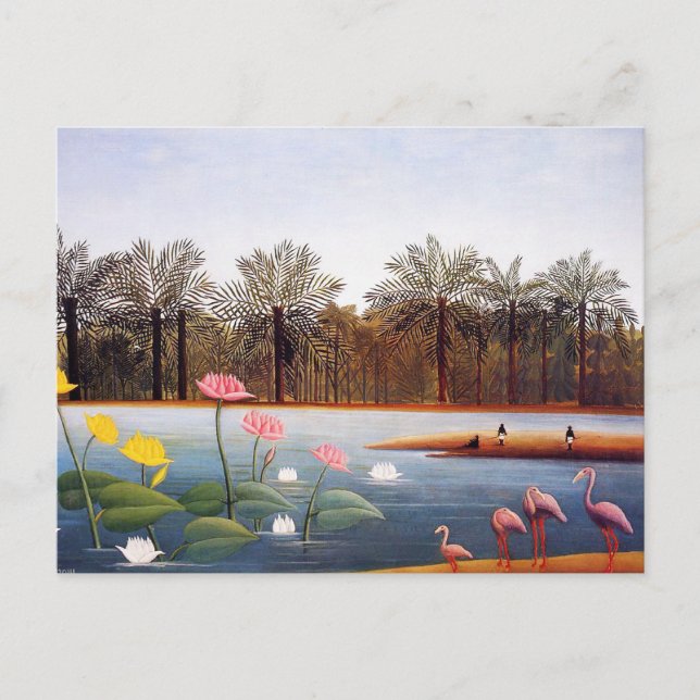 Henri Rousseau Flamants roses Carte postale (Devant)