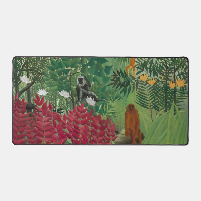 Henri Rousseau - Forêt tropicale avec singes (Recto)