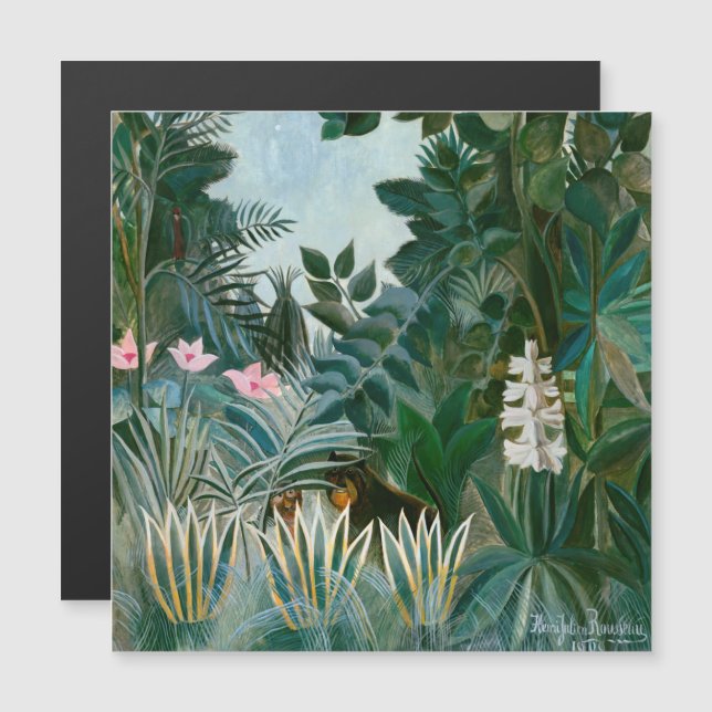 Henri Rousseau - La Jungle équatoriale (Devant / Derrière)