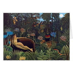 Henri Rousseau Le Rêve - Femme de la jungle avec d