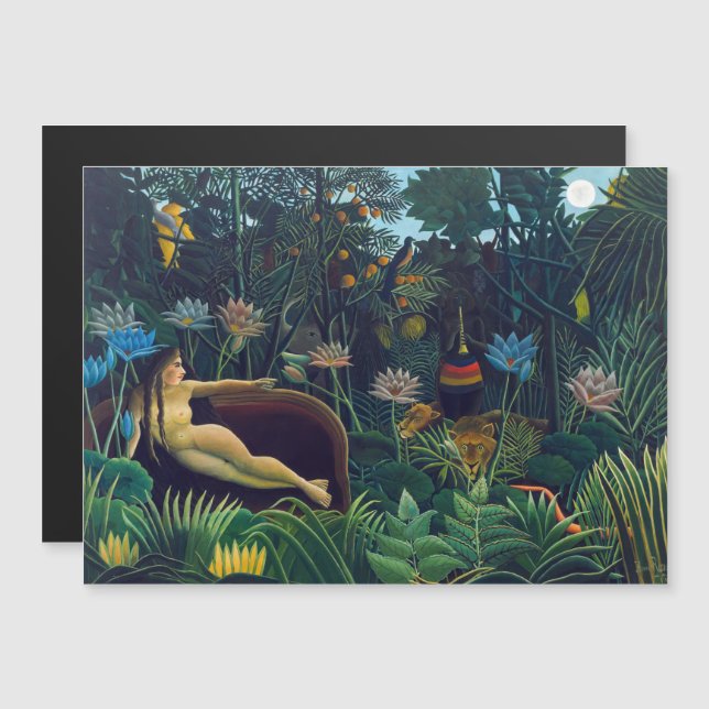 Henri Rousseau - Le Rêve / Le Reve Carte magnétiqu (Devant / Derrière)