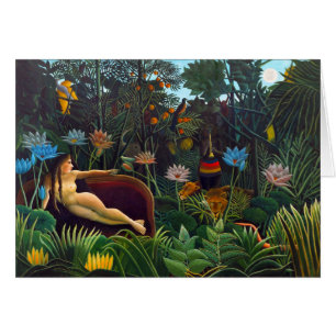 Henri Rousseau The Dream 1910 CC1144 Carte de voeu