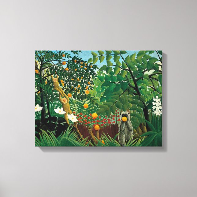 Henri Rousseau toile de paysage exotique Imprimer (Recto)