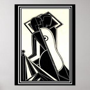 Henry Butler "Female Figures" 1928 Déco Impression