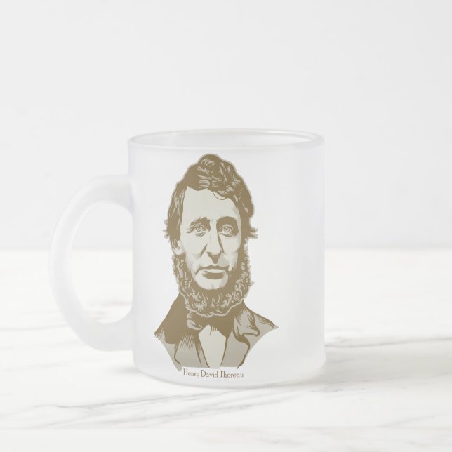Henry David Thoreau a personnalisé la tasse de (Gauche)