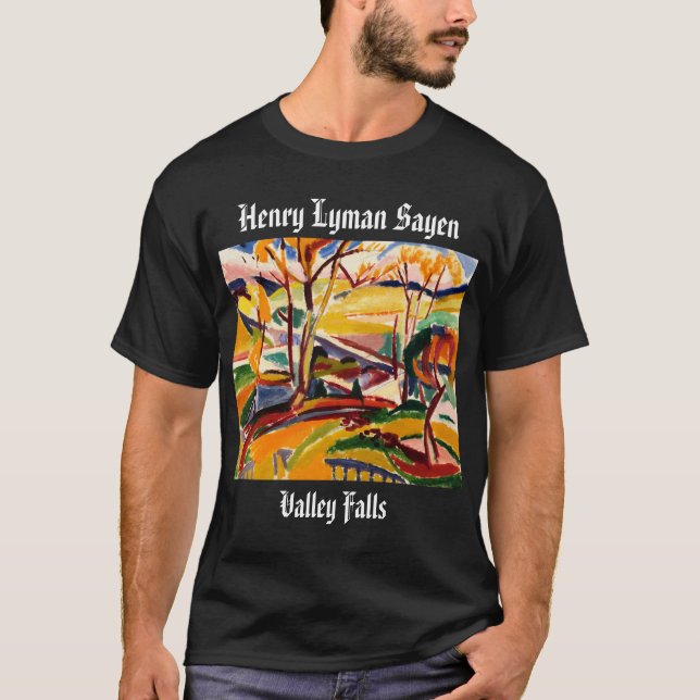 Henry Lyman Sayen Valley Falls Peinture T-shirt (Devant)